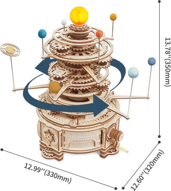 Rokr 3D Wooden Puzzle Solar System Orrery