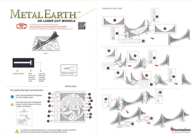 Metal Earth 3D Puzzle Golden Gate Bridge