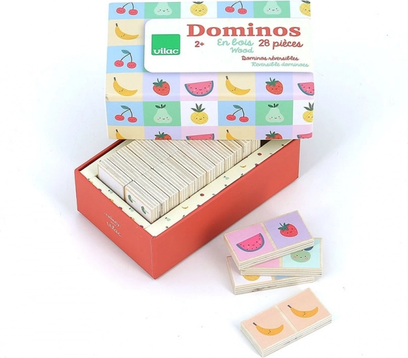 Wooden Domino Fruit and Vegetables Sarah Betz
