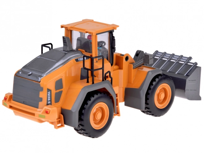 Remote Controlled Bulldozer with Moving Arm, Lights, and Sounds