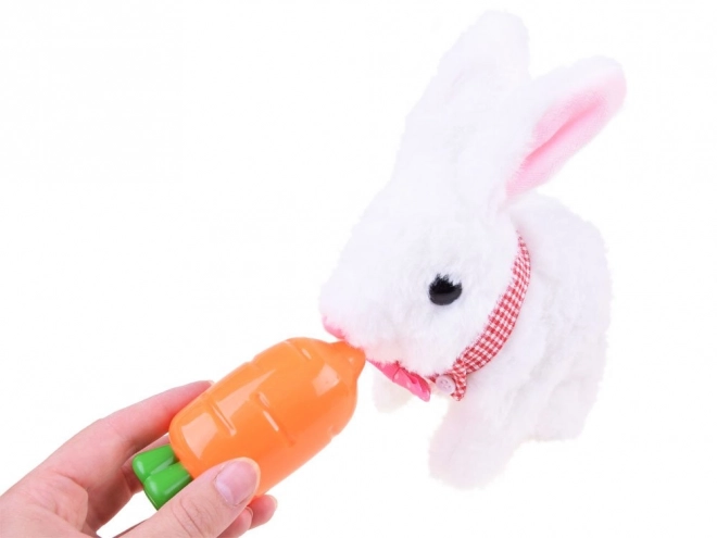 Interactive Plush Bunny with Basket and Accessories – pink