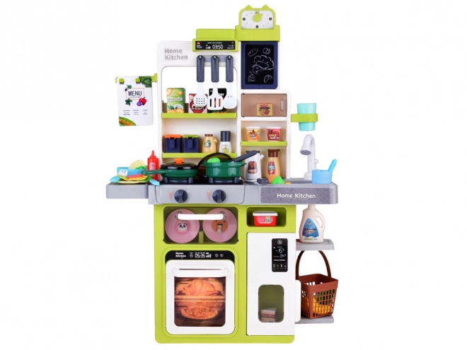 Interactive Kitchen Playset with Light, Sound, and Water Effects