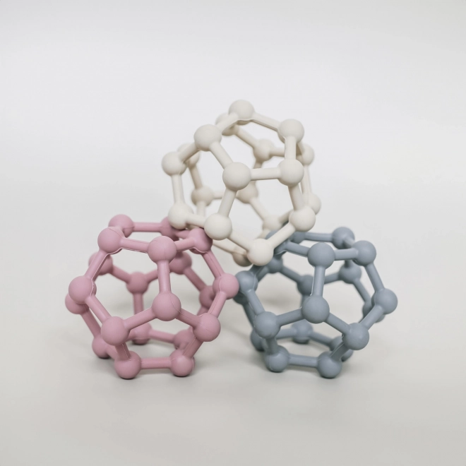 Silicone Teether Atom, Sand Beige