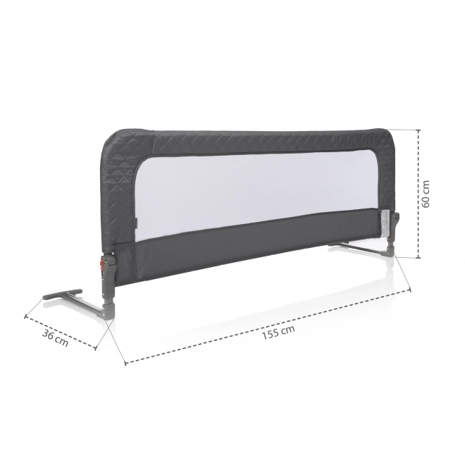 Bed Rail Monna Silver Grey