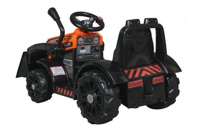 Battery Powered Kids' Tractor with Orange Scoop and Horn