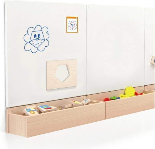 Modelli magnetici in legno con forme per dipingere