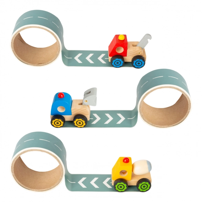 Small Foot Construction Vehicle with Road