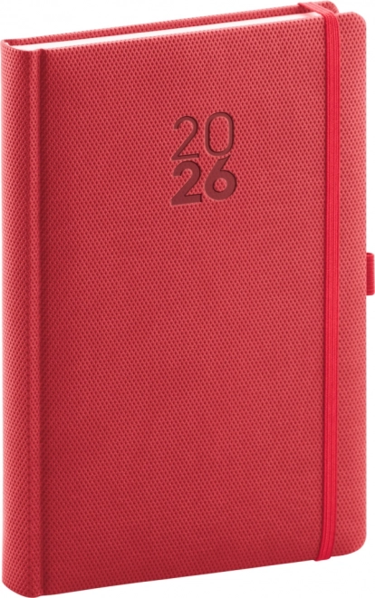 Agenda Giornaliera Diamante Rosso 2026