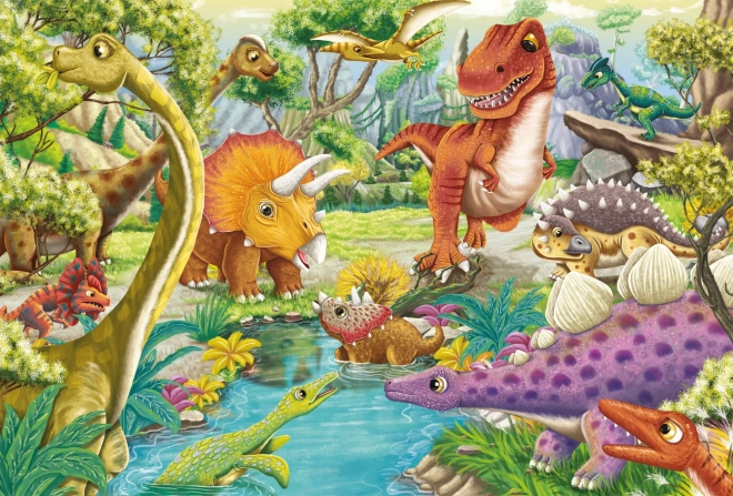 Schmidt Dinosaur Puzzles - 3x24 Pieces