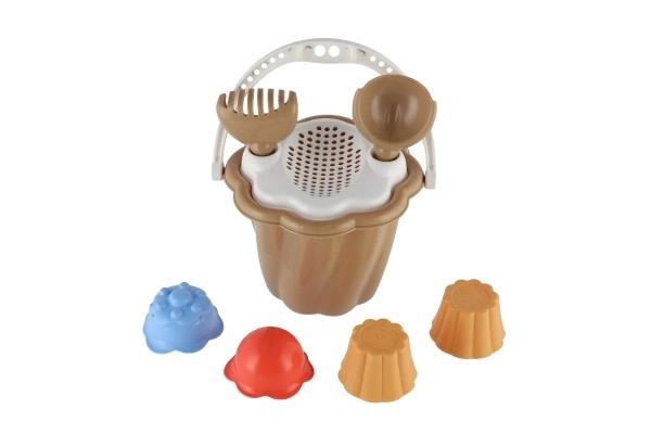 Sand Play Set with Bucket and Accessories for Kids