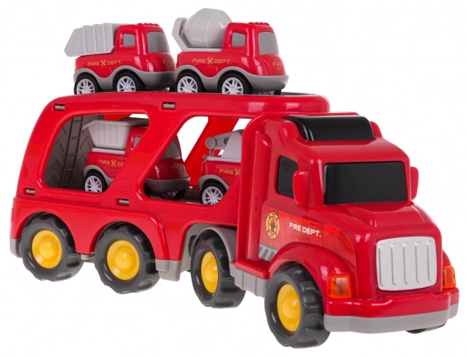 Interactive Tow Truck and Fire Engine Set