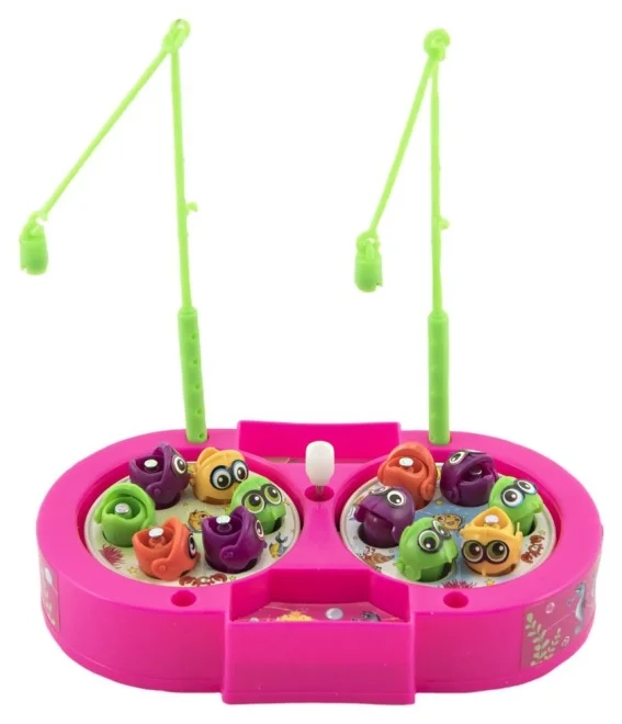 Magnetic Fishing Game with Colorful Fish and Rods