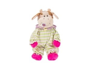 Baby Cow Plush Toy in Overalls