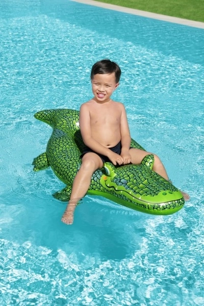 Inflatable Crocodile for Swimming