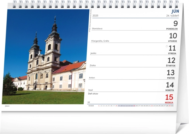 Notique Slovakia Desktop Calendar 2025