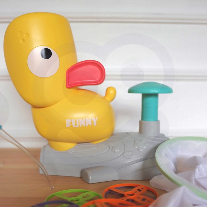 Woopie Gioco di abilità Acchiappa Frisbee con lanciatore di dischi