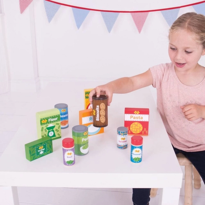 Wooden Play Food Set by Bigjigs Toys