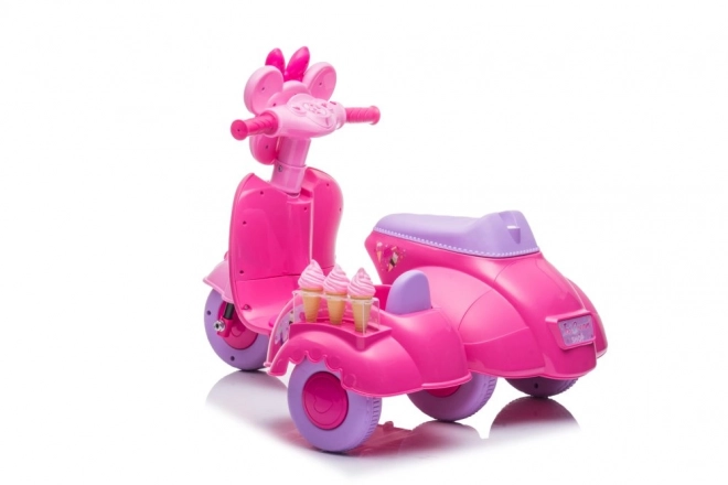 Three-Wheel Ice Cream Scooter Pink