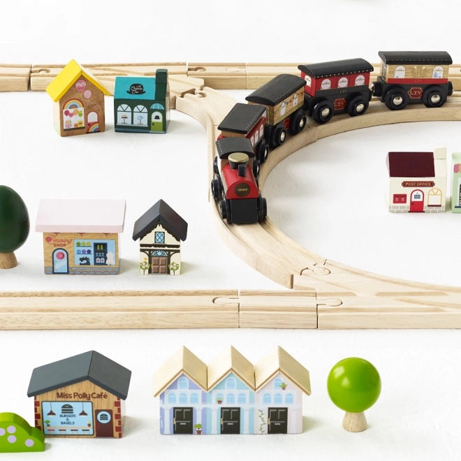 Le Toy Van City Wooden Train Set