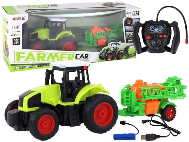 Remote Control Tractor with Sprayer 1:16 Scale