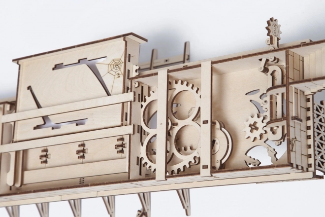 Ugears 3D Wooden Mechanical Puzzle Railway Platform