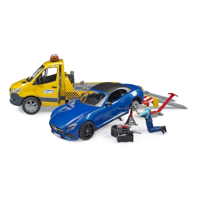 Tow Truck MB Sprinter with Sports Car