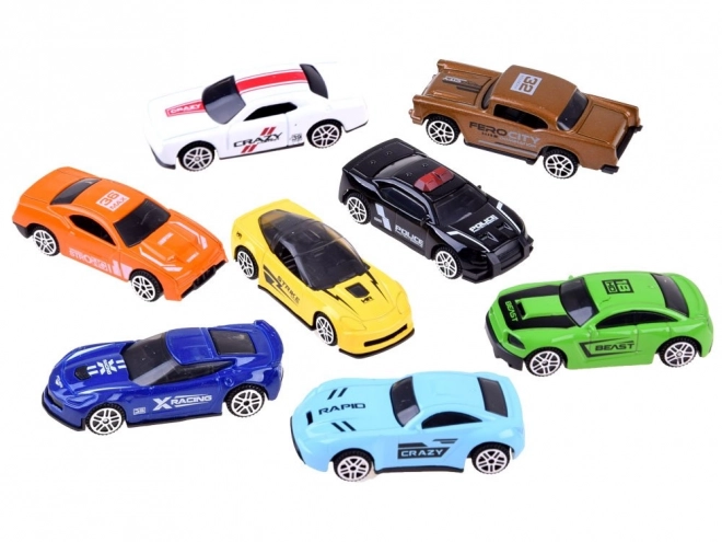 Set of metal toy cars