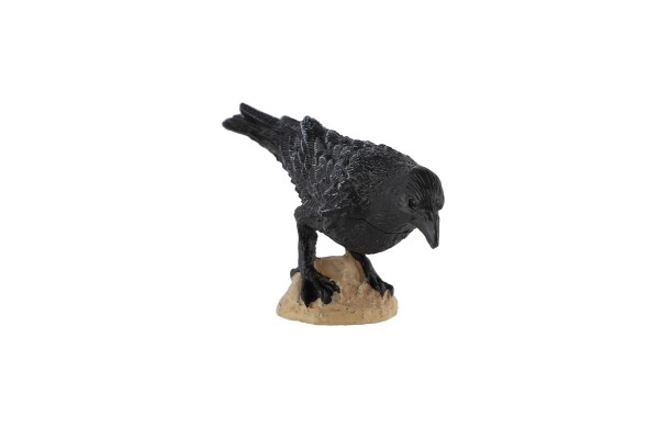 Black crow figurine 11cm in bag