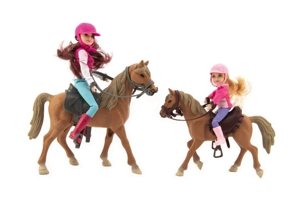 Horse and Jockey Doll Set