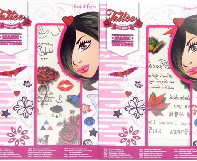Tatoeage stickers voor meisjes