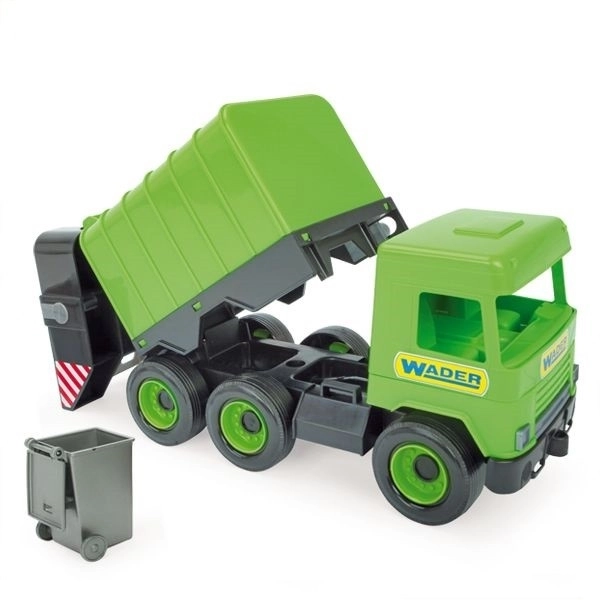 Green Garbage Truck Middle Truck