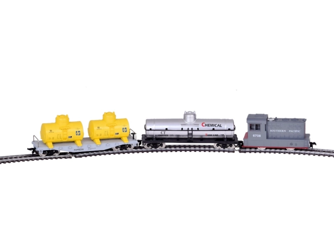 Electric Train Set with Control Unit - Freight Train with Tank Cars