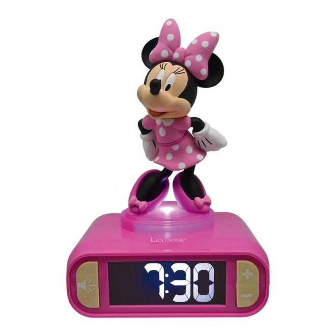 Alarm Clock with 3D Night Light Minnie Mouse