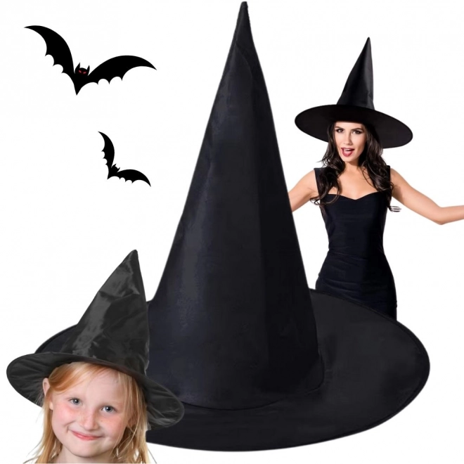 Halloween Witch Costume Hat Black