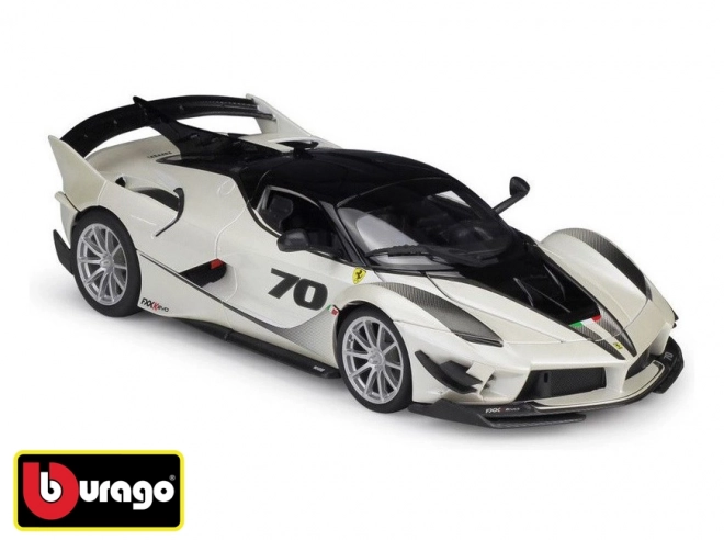 Bburago Ferrari FXX-K EVO White/Black Model Car