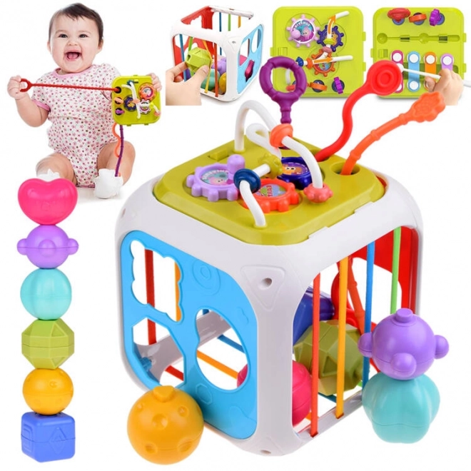 Interactive Shape Sorter and Xylophone Play Cube