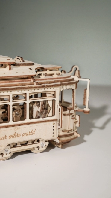 3D Wooden Mechanical Tram Puzzle