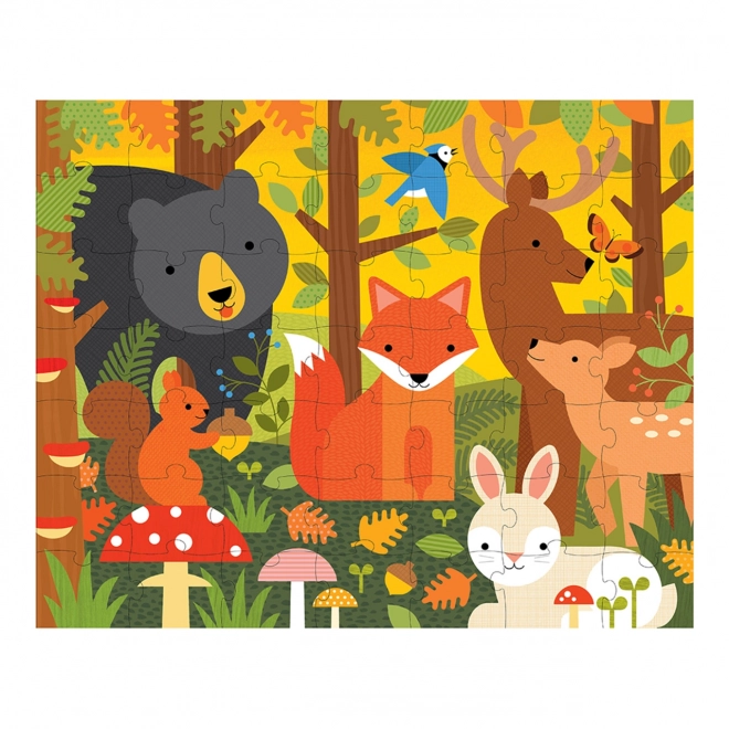 Petit Collage Forest Animals 2-in-1 Puzzle