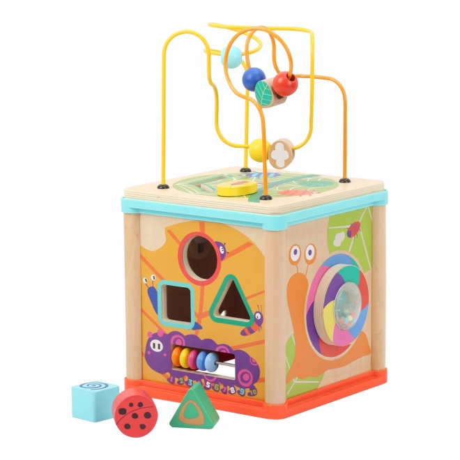 Small Foot Wooden Activity Cube Garden