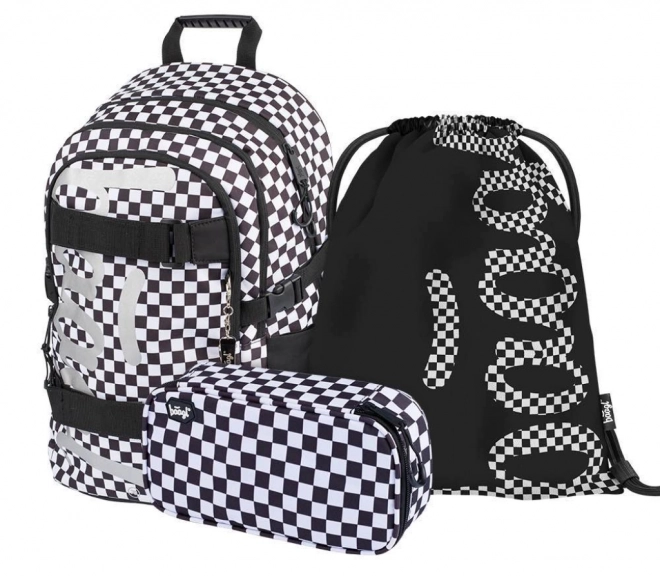 Baagl 3-Piece School Set with Backpack, Pencil Case, and Shoe Bag