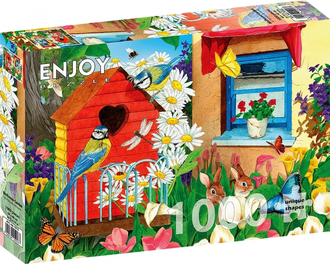 Enjoy Garden with Birdhouses Jigsaw Puzzle 1000 Pieces