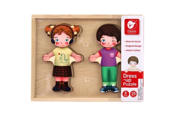 Wooden Dress-Up Puzzle for Boys and Girls