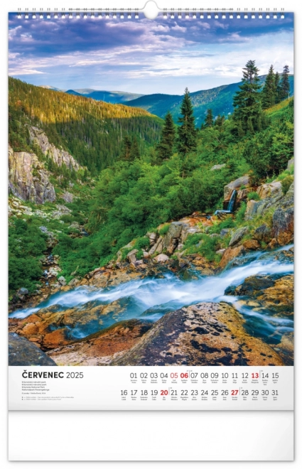 Wall Calendar National Parks of Czech and Moravia 2025