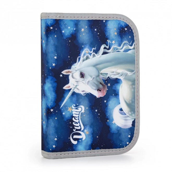 Unicorn Pencil Case with Flaps