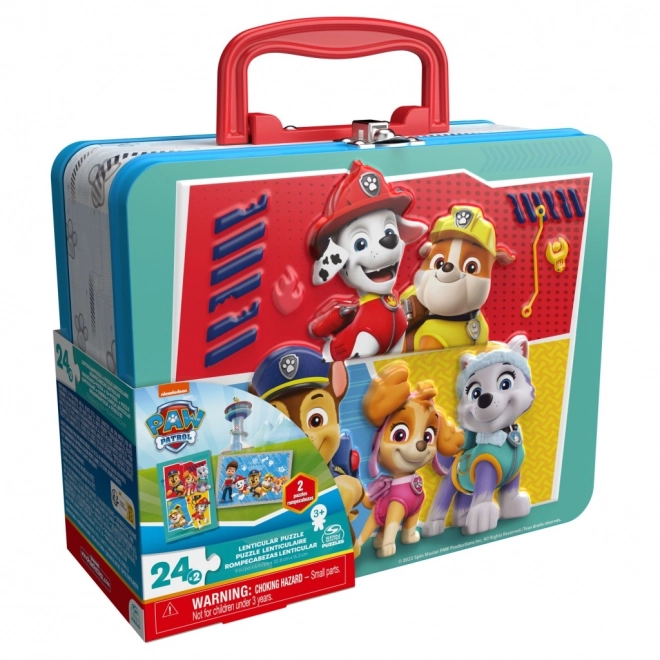 Paw Patrol Puzzle in a Tin Box