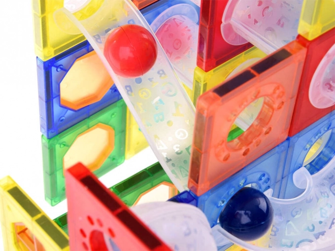 Magnetic Building Set Ball Track ZA4719 - 123 Pieces