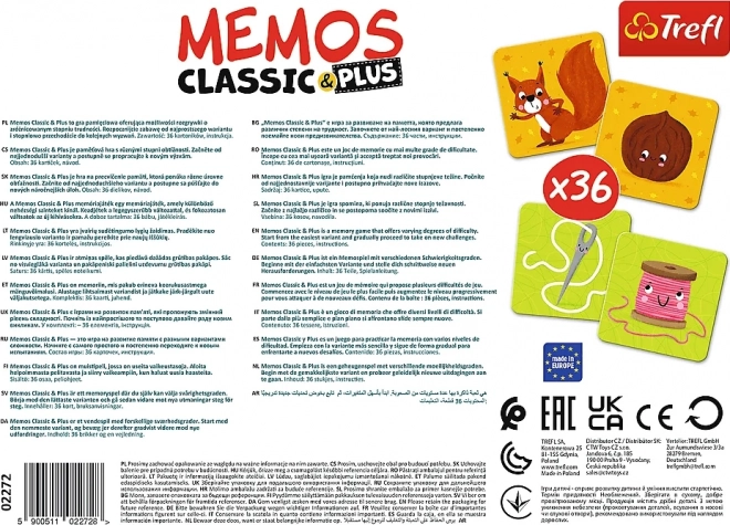 Trefl Memos Classic Plus - Logic Game