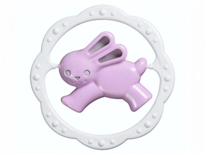 Colorful Rattle Circle with Bear or Bunny