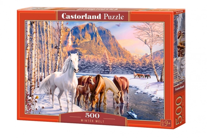 Horse Winter Landscape Puzzle 500 Pieces