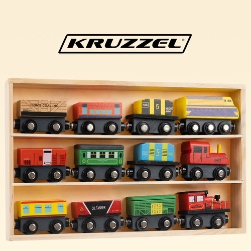 Wooden Toy Train Set